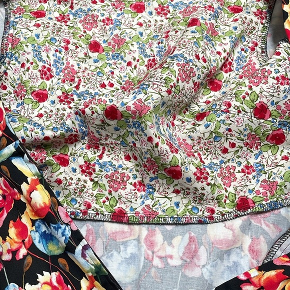 Amie Scott The Wicked Witch Dress Floral Shortsleeves Pocket Vintage Small S New - Picture 9 of 11